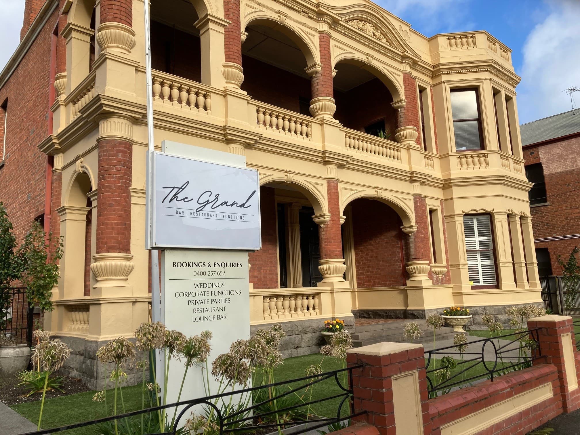 The Grand Bar Restaurant Functions