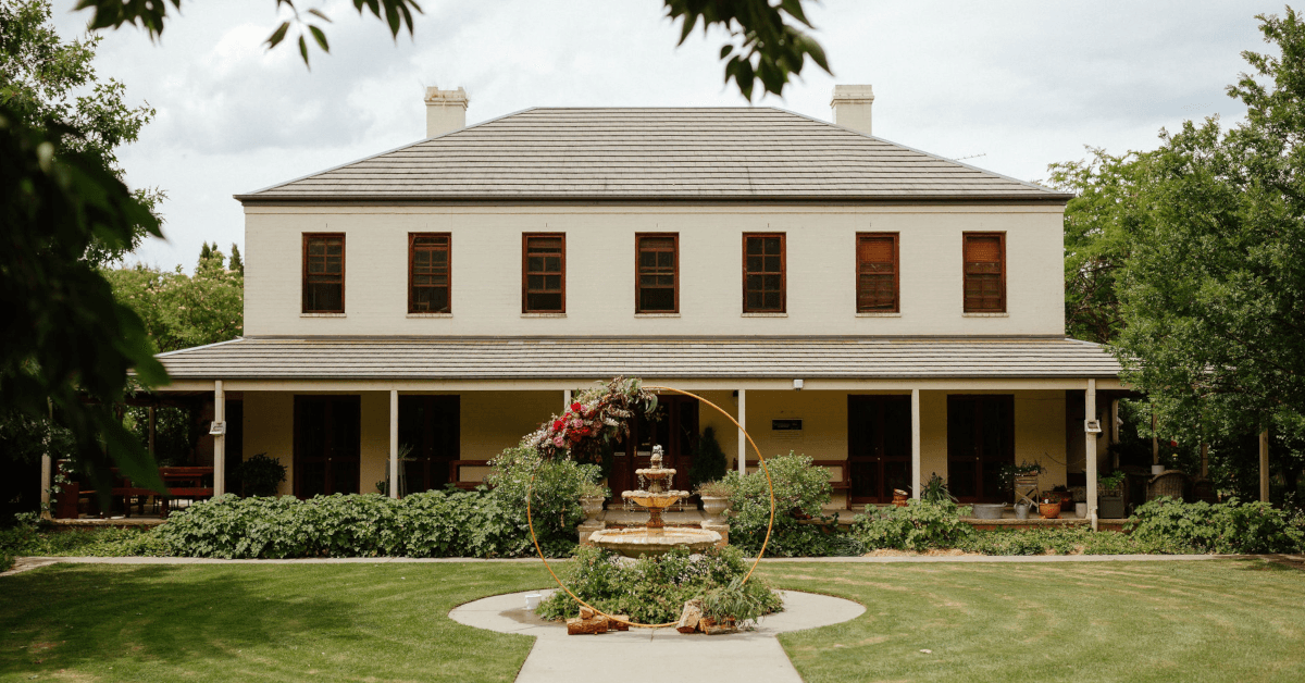 Ginninderry Homestead Wedding Venue